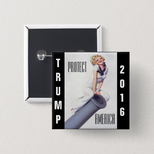 donald trump for president button (Voorkant /achterkant)