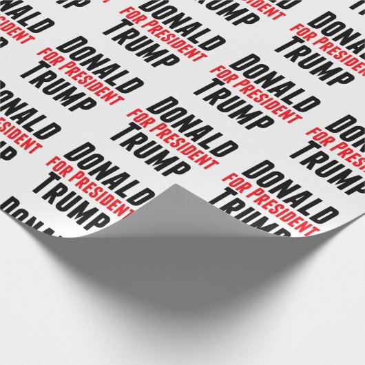 Donald Trump for President Cadeaupapier (Hoek)