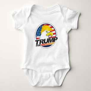 Donald Trump for President Eagle Hair BabyBodysuit Romper