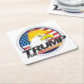 Donald Trump for President Eagle Hair Onderzetters (Schuin)