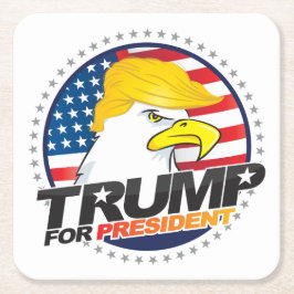 Donald Trump for President Eagle Hair Onderzetters