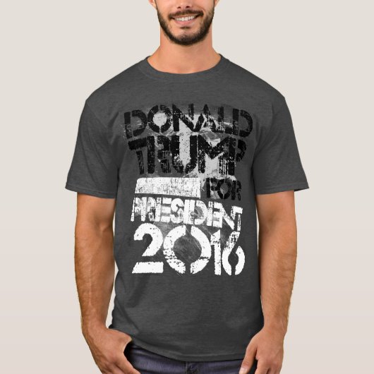 Donald Trump for President Grunge T-shirt (Voorkant)