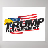 Donald Trump for President (met haar) Poster (Voorkant)