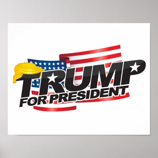 Donald Trump for President (met haar) Poster (Voorkant)