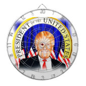 Donald TRUMP-for President of USA _ Dartbord (Voorkant)