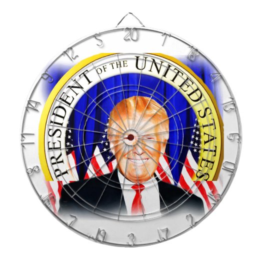 Donald TRUMP-for President of USA _ Dartbord (Voorkant)