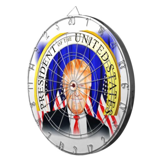 Donald TRUMP-for President of USA _ Dartbord (Voorkant Rechts)