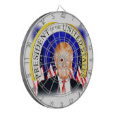 Donald TRUMP-for President of USA _ Dartbord (Voorkant Links)