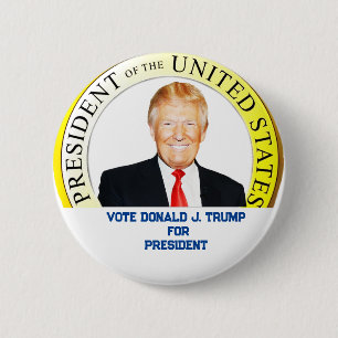 Donald TRUMP-for President of USA_ Ronde Button 5,7 Cm