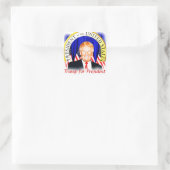 Donald TRUMP-for President of USA _ Vierkante Sticker (Tas)