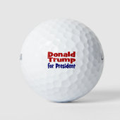 Donald Trump for President red blue Golfballen (Voorkant)