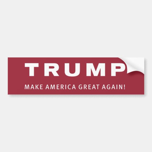 DONALD TRUMP for PRESIDENT RED BUMPERSTICKER (Voorkant)