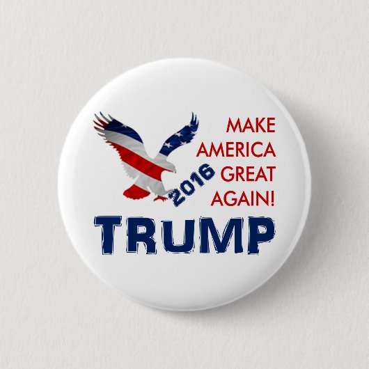 Donald Trump for President Ronde Button 5,7 Cm (Voorkant)