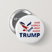 Donald Trump for President Ronde Button 5,7 Cm (Voorkant /achterkant)