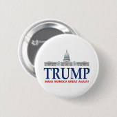 Donald Trump for President Ronde Button 5,7 Cm (Voorkant /achterkant)