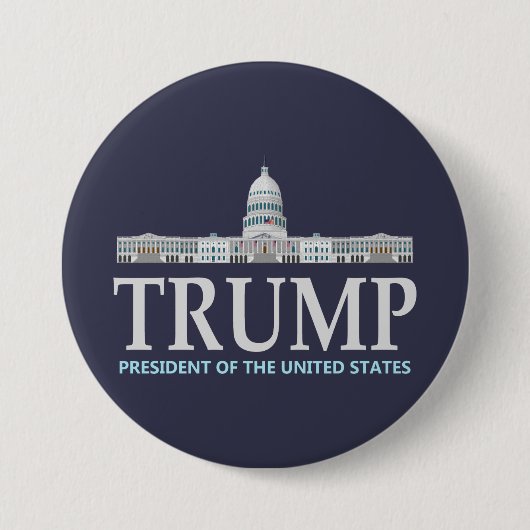 Donald Trump for President Ronde Button 7,6 Cm (Voorkant)