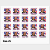 Donald Trump for President Vierkante Sticker (Vel)
