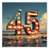 Donald Trump Foto Afdruk (Voorkant)