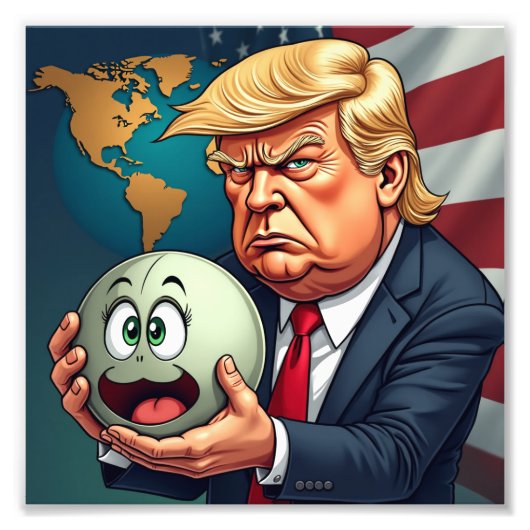 Donald Trump Foto Afdruk (Voorkant)