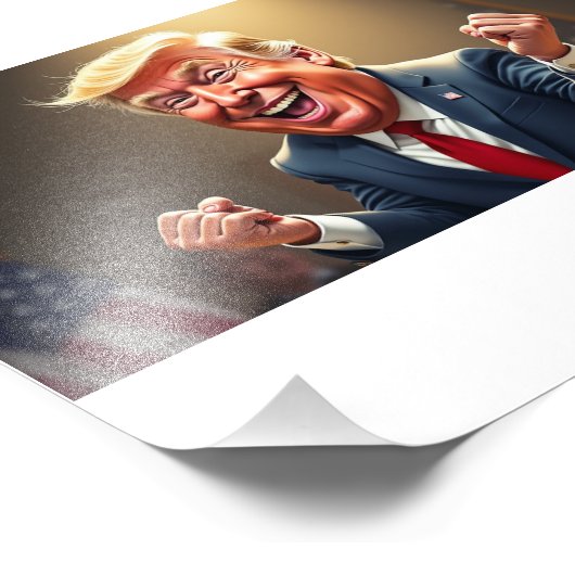 Donald Trump Foto Afdruk (Hoek)