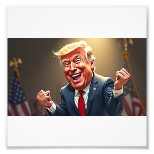 Donald Trump Foto Afdruk (Voorkant)