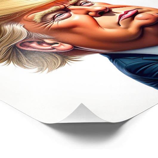 Donald Trump Foto Afdruk (Hoek)