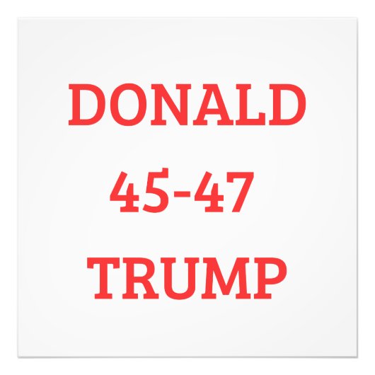 Donald Trump Foto Afdruk (Voorkant)