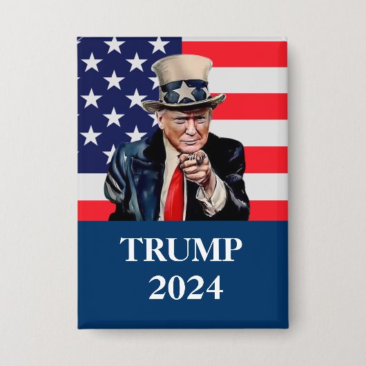 Donald Trump Foto Button (Voorkant)