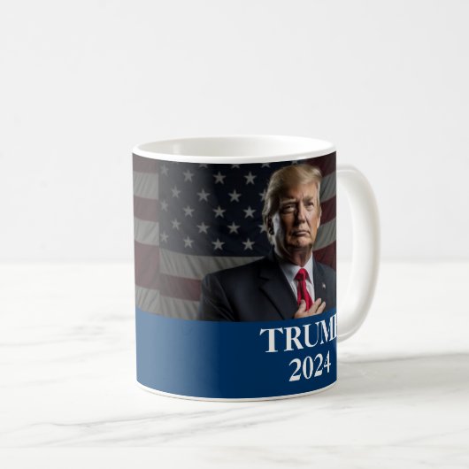 Donald Trump-foto Koffiemok (Voorkant rechts)