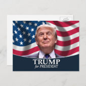 Donald Trump Foto - President 2016 Briefkaart (Voorkant / Achterkant)