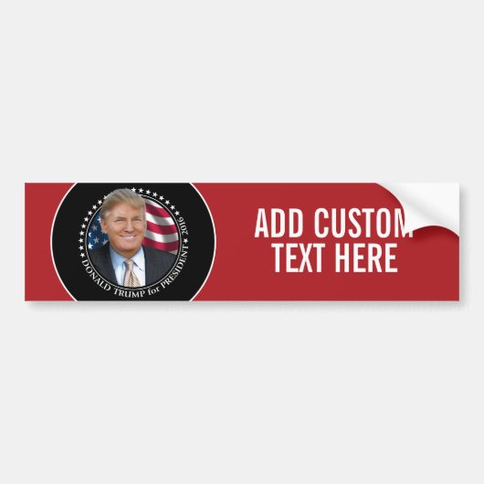 Donald Trump Foto - President 2016 Bumpersticker (Voorkant)