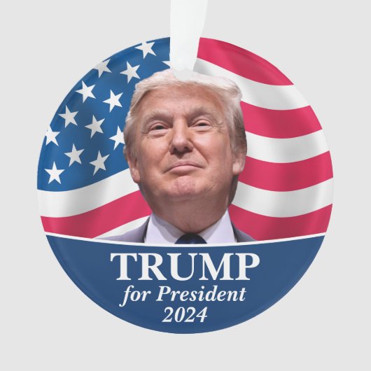 Donald Trump Foto - President 2016 Ornament (voorkant)