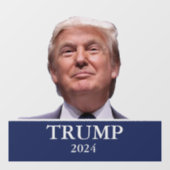 Donald Trump Foto President 2024 Decal (Vel)