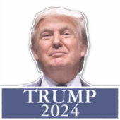 Donald Trump Foto President 2024 Decal Sticker (Voorkant)