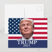 Donald Trump Foto - President 2024 Feestdagenkaart (Voorkant / Achterkant)