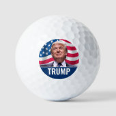 Donald Trump Foto - President 2024 Golfballen (Voorkant)