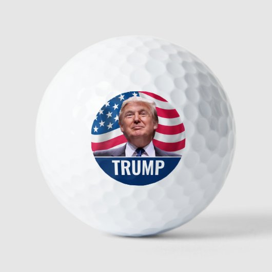 Donald Trump Foto - President 2024 Golfballen (Voorkant)
