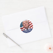 Donald Trump Foto - President 2024 Ronde Sticker (Envelop)