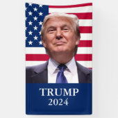 Donald Trump Foto - President 2024 Spandoek (Verticaal)