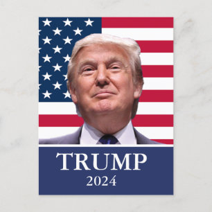 Donald Trump Foto - President 2024 Uitnodiging Briefkaart