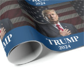 Donald Trump Foto - President - genoeg gezegd Cadeaupapier (Rol Hoek)