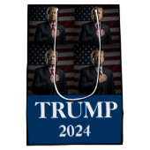 Donald Trump Foto - President - genoeg gezegd Medium Cadeauzakje (Achterkant)