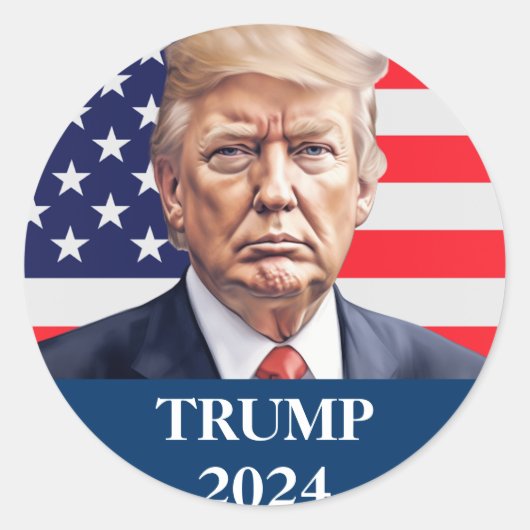 Donald Trump Foto - President genoeg gezegd Ronde Sticker (Voorkant)