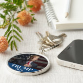 Donald Trump Foto - President - genoeg gezegd Sleutelhanger (Zijkant)