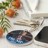 Donald Trump Foto - President - genoeg gezegd Sleutelhanger (Voorkant Rechts)