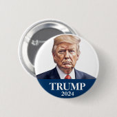 Donald Trump Foto - President -genoeg zei Pinbak Ronde Button 5,7 Cm (Voorkant /achterkant)