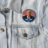 Donald Trump Foto - Presidentieel Ronde Button 5,7 Cm (In situ)