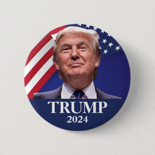 Donald Trump-foto Ronde Button 5,7 Cm