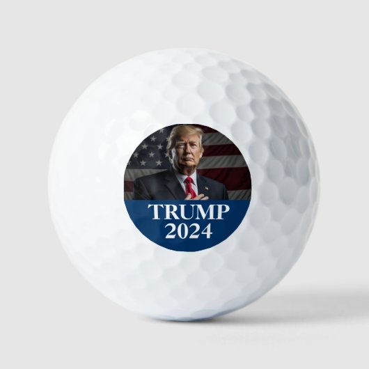 Donald Trump Foto - Trump 2024 Houd Amerika groot Golfballen (Voorkant)