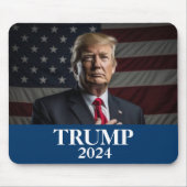 Donald Trump Foto - Trump 2024 Houd Amerika groot Muismat (Voorkant)